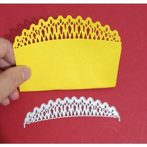 New Fence Lace Metal Die Cuts Embossing Stencils for DIY Stamp Craft New Year Wedding Valentines Birthday Greeting Cards Albums