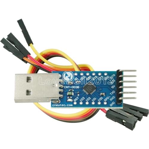 CP2104 USB 2.0 to TTL UART Module Serial Converter Board CP2104 STC PRGMR With Dupont Cables 6PIN 6PIN Replace CP2102