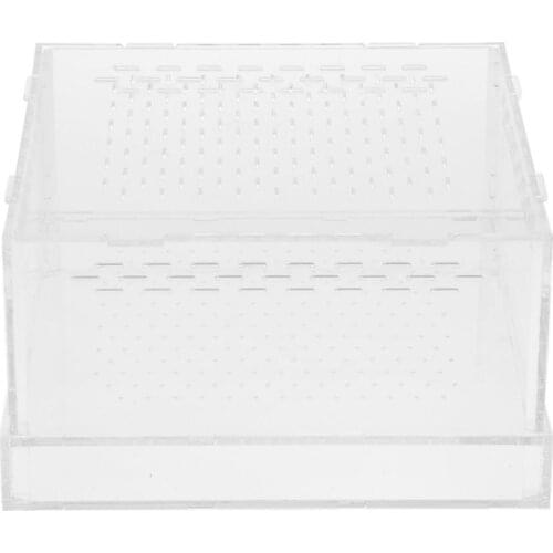 Durable Acrylic Pet Reptiles Worm Lizards Breeding Box Clear Tanks