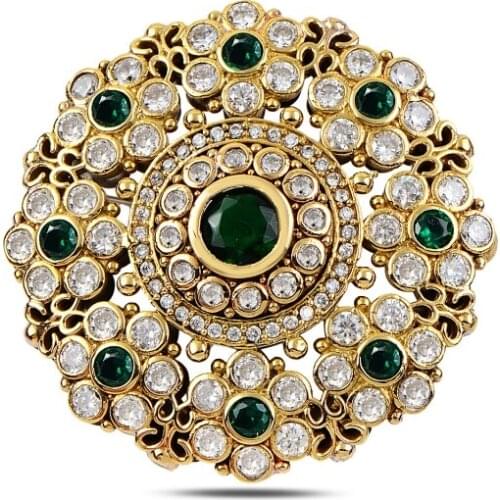 Silverlina Silver Zircon Stone Authentic Brooch