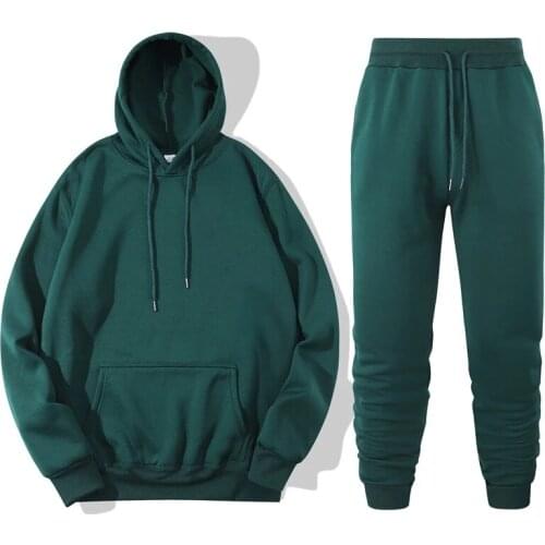 Mens Sets Hoodies+Pants Hoodies Spring Autumn Male Casual Hoodies Sweatshirts Mens Solid Color Hoodies Sweatshirt Tops