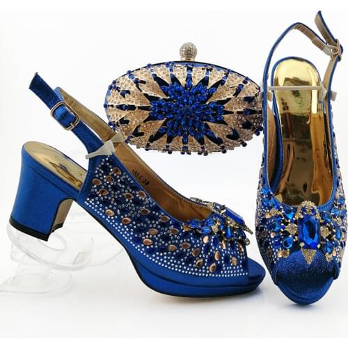 High Quality Peach Color African Designer Shoes And Bag Set To Match Italian design Party Shoes With Matching Bags Set