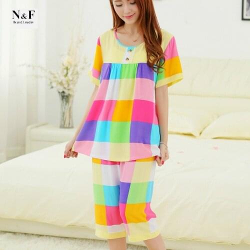 XXL Plus Size Cotton summer shorts sets pijamas women nightwear pajamas womens sleepwear summer style pajama shorts sleepwear