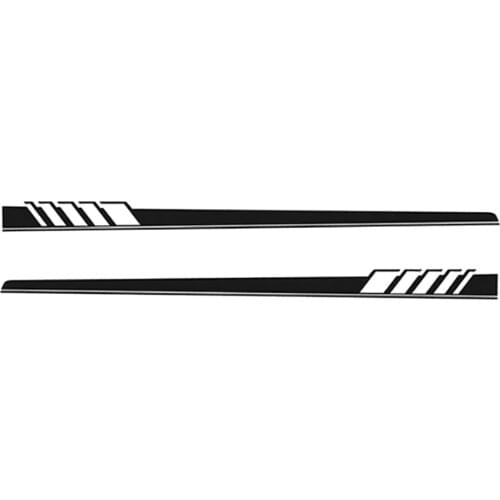 1 Pair Car Sticker Stripes Body Side Cover Decal Sticker 250mm*80mm