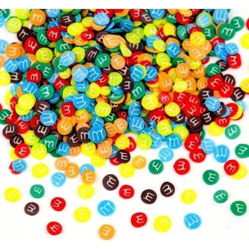 100g M-Bean Polymer Hot Soft Candy Slices Sprinkles for Crafts Making, DIY Filler Nail Accessories