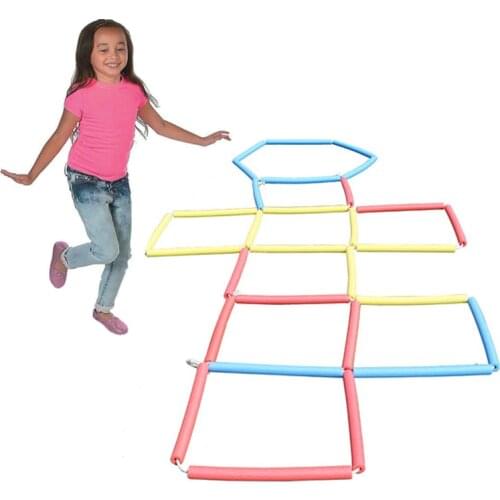 21Pcs/Set Kids Training Jump Toys Hopscotch Baby Kids Jump Sensory Play Outdoor Fun Outside Toys Children Activities Sport Games