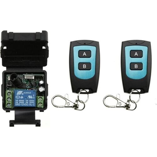 433MHz DC 12V 24V Remote Control 1CH Relay Receiver and Transmitter Switch for Lighting Lamp LED and Door System