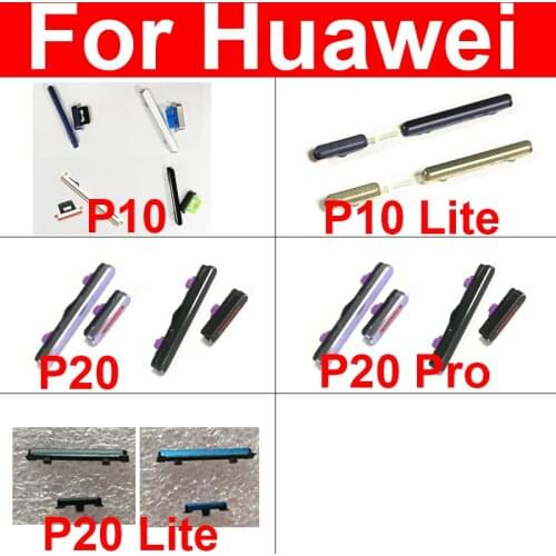 Volume + Power Side Buttons For Huawei P20 PRO Lite Power Volume Control Switch Side Keypad Cell Phone Replacement Repair