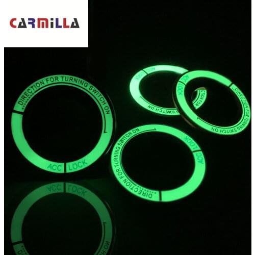 Carmilla Luminous Ignition Key Ring Switch Cover Sticker for Mitsubishi Lancer Mitsubishi Lancer EX Mitsubishi ASX Outlander