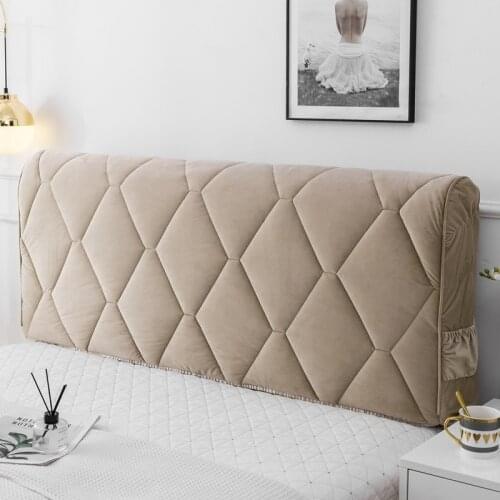 Lozenge Patterns Bed Head Cover Modern All-inclusive Bed Headboard Cover Colchas Para Cama Soft Elastic Bed Head Back Protection