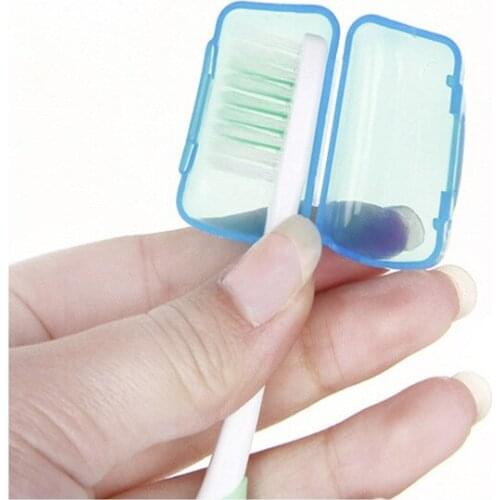 5 Pcs/Set Portable Travel Toothbrush Head Cover Storage 4*2*2.5cm Tooth Brush Holder Covers Toothbrush Protect Box