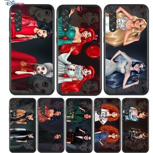 Black Soft Princesses Halloween For Samsung Galaxy A90 A80 A70 A70S A60 A50 A40 A30 A30S A20S A20E A10 A10E Phone Case