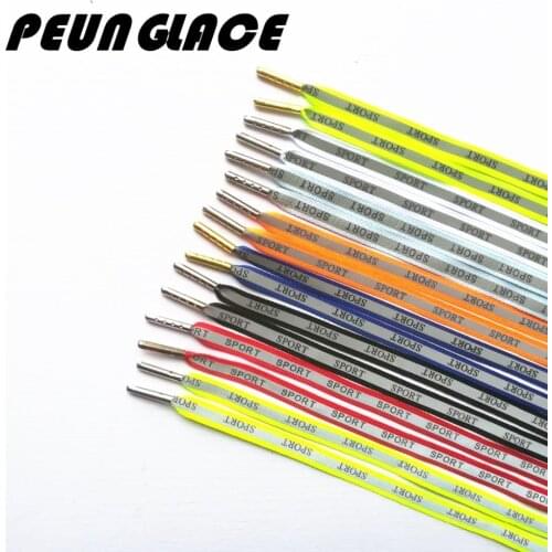 Quality PeungLace 1000 Pairs/lot 120cm Neon Reflective Laces Sports Printed Sneakers Laces