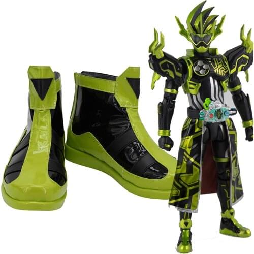 Kamen Rider Cronus Cosplay Boots Masked Rider Cronus Leather Shoes Cosplay Custom Made Any Size