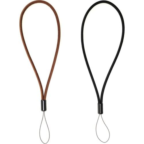 Leather Short Wrist Strap String Gopro Holders Camera Flash Drives Keys Hand Wrist For iPhone 7 8 X XR Keycord lanyard