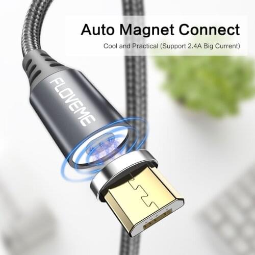 FLOVEME Magnet Cable For Samsung S6 S7 Magnetic Charger Micro USB Cable For Huawei Xiaomi LG Microusb Data Sync Charging Cabo