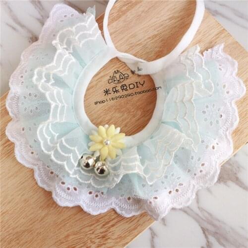 Mi Le rabbit] lovely lace, dog, Teddy, and a cats pet bib