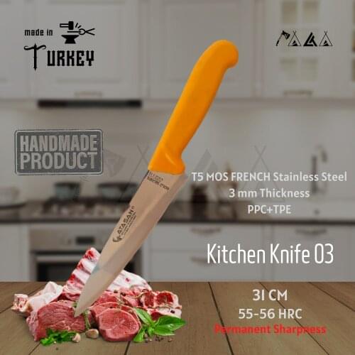 ATASAN Gold Series Mini Chef Kitchen Knife 03 Steak Meat Handmade High Quality Professional Stainless Steel Chefs Knives 2021