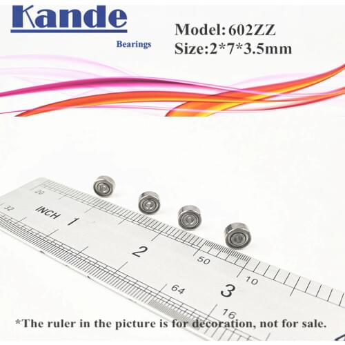 Kande Bearings 602ZZ ABEC-1 ABEC-3 ABEC-5 P5 602 ZZ 602Z Miniature Ball Bearing 602 2x7x3.5mm 10pcs
