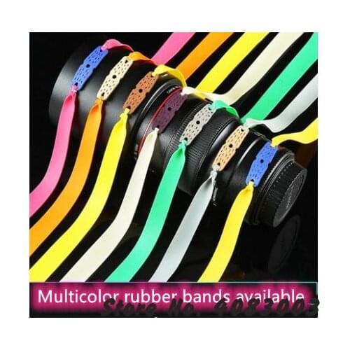 Multicolor elastic hunting fish shooting slingshot special rubber band thickened antifreeze high elasticity rifle slingshot