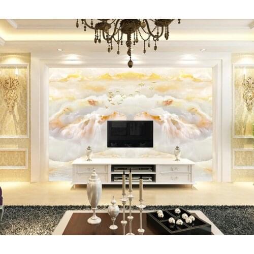 Marble Wallpaper Landscape Wall Mural Waterproof for Bedroom Luxury Paper Canvas Contact Paper 3D Wall Mural Paper Wall Gold