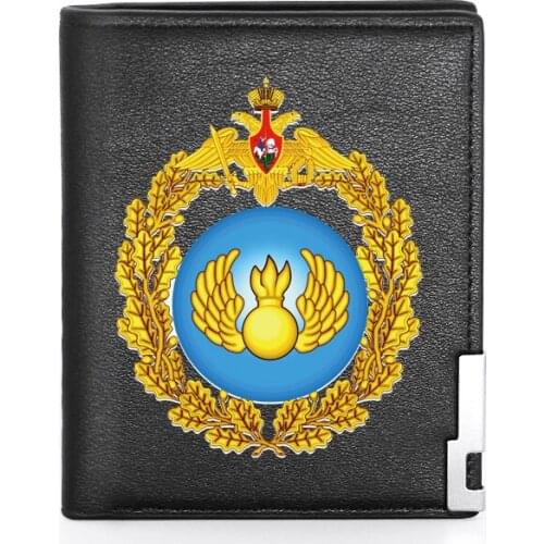 Возду́шно-деса́нтные войска́ ВДВ Printing Mens Wallet Leather Purse For Men Credit Card Holder Short Male Slim Coin Money Bags