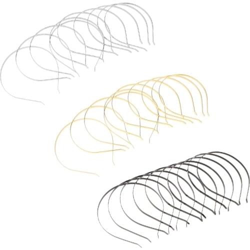 30/pack Plain Metal Headband Hair Band Frame Hair Hoop Headwear DIY Crafts