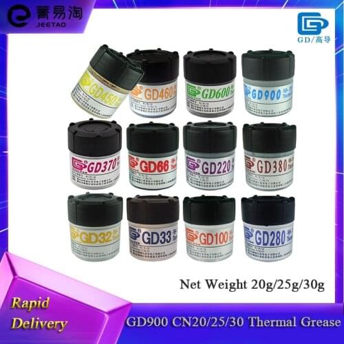 GD900 Thermal Grease Paste CN20/25/30 Net Weight 20g/25g/30g Can Packaging Series Thermal paste CPU GPU Heatsink Thermal paste