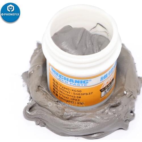 MECHANIC Solder Paste XG50 Sn63/Pb37 Solder Paste Flux 183C Melting Point Welding Flux Soldering Cream Mobile Phone PCB Repair