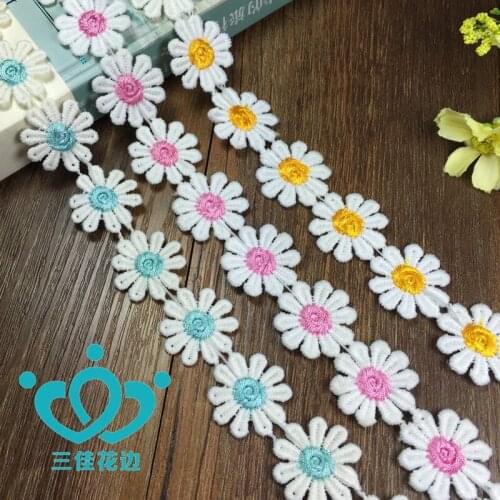 Diy10 Sunflower Double Color Lace Rural Style Color Milk Silk Lace Clothing Accessories Accessories