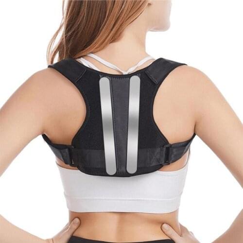 Adjustable Posture Corrector Back Brace Support Orthopedic Postural Lumbar Corset Brace Belts Prevents Slouching for Men Women