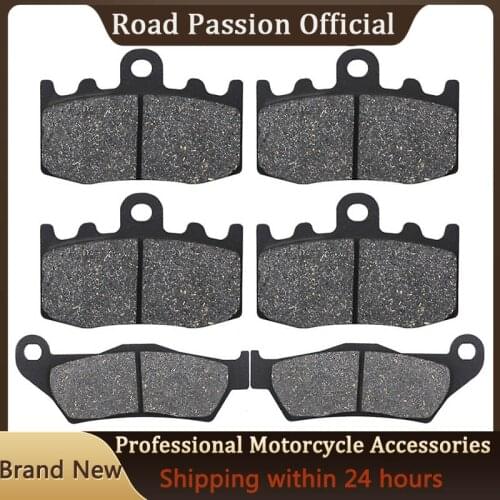 Road Passion Motorcycle Front and Rear Brake Pads for BMW RG 1200 GS RG1200 GS RG1200GS K25 Cast Wheel 2004 2005 2006 2007 2008