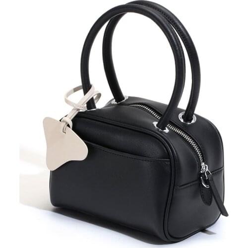 Vintage Pillow Handbag For Gilrs Genuine Leather Female 2021 New Products Purse Crossbody Shoulder Bags Ins New Trend Cowhide