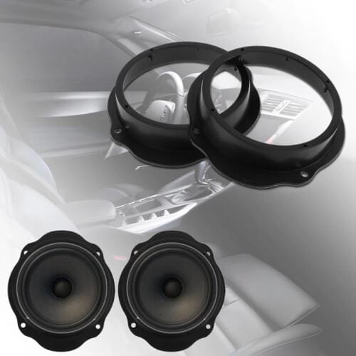 2Pcs 6.5inch Car Front Door Speaker Spacer Ring Adapter Plates for Ford Focus Install Mount Adapter Plates Brackets Stand Cover