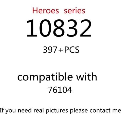 397pcs 10832 Building Block Toy Creative Series 76104 Assembled Building Block Childrens Toy Gifts