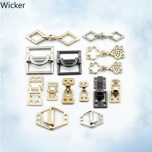 5 Pcs Metal Combined Combined Buckle for Fur Coat Windbreaker Clip Fastener Buckles for Handbag Cardigan Clip Buckle for Sewing