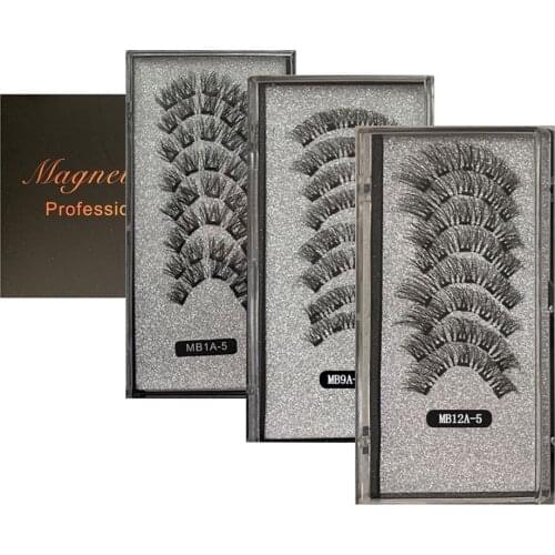 8pcs Lashes Natural False Eyelashes Dramatic Volume Fake Lashes Makeup Eyelash Extension Silk Eyelashes