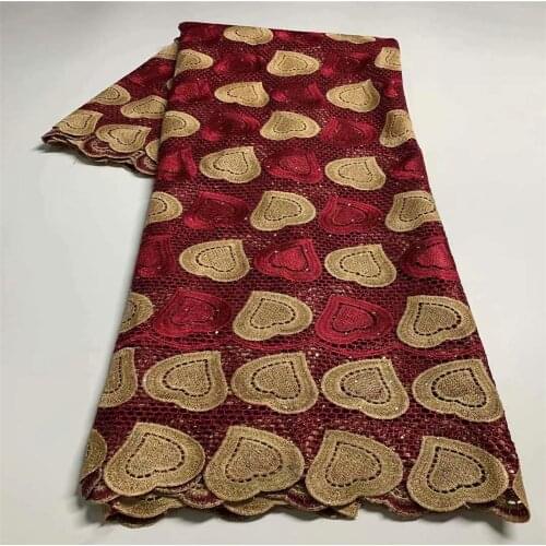 African lace fabric 2021 high quality Guipure lace fabric Latest French Cord lace fabric for Wedding Dress 5 Yards df12-88