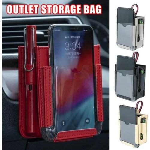 Car Accessories Interior Air Outlet Pockets Car Multi-function Car Phone Storage Bag Hanging Bag Creative Box For Car Interior