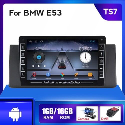 Android Car Multimedia Radio Player for BMW 5 Series X5 E53 E39 GPS Navigation IPS Touch Screen BT WIFI FM SWC 2din 4Core