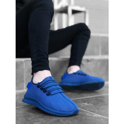 BA0167 Thick Base Style Sneakers Blue Men 'S Sports Shoe