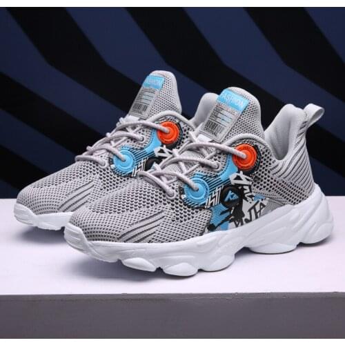 RECOISIN New 2020 Kids Unisex Casual Shoes Black Kids Sneakers For Boys Fashion Teenage Trainers Children Girl Running Shoes