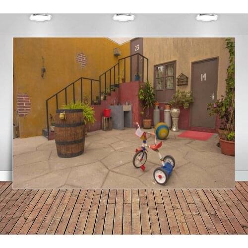 El Chavo Del Ocho Nuestra Stair House Yard Custom Photo Studio Background Backdrop Photography Vinyl Fabric Banner Decoration