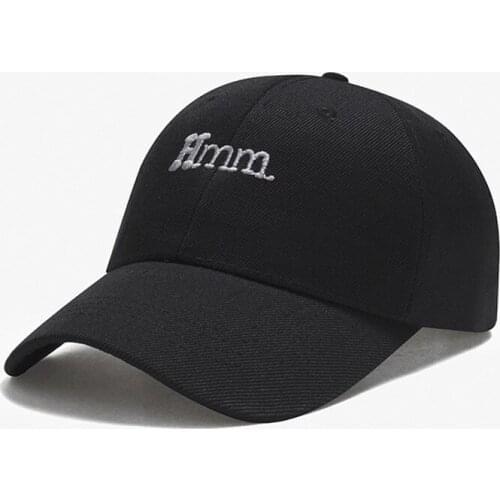 HMM Letter Embroidery Men Women Baseball Caps Summer Unisex Sun Hat Adult Cotton Black Snapback Casual Outdoor Dad Hat Casquette