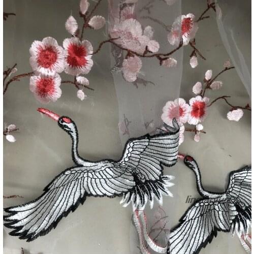 Embroidery lace fabric dress mesh embroidery fabric Wedding dress lace fabric