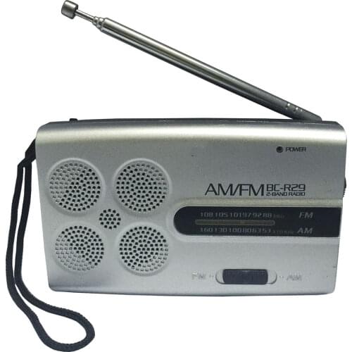 Mini Radio Pocket Portable Radio AM/FM Radio Receiver Music Portable Speaker Morning Exercise Player BC-R29