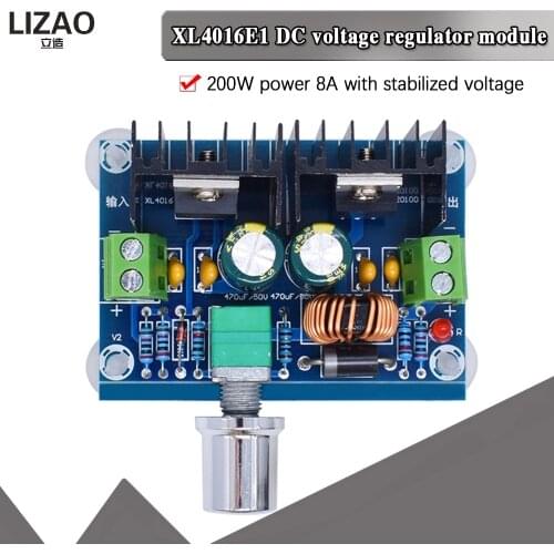 XH-M401 DC-DC Step Down Buck Converter Power Supply Module XL4016E1 PWM Adjustable 4-40V To 1.25-36V Step Down Board 8A 200W