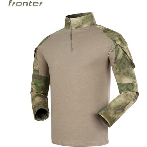 FG Color Long Sleeve Tactical Frog Shirt Tactico Military Camouflage Clothing