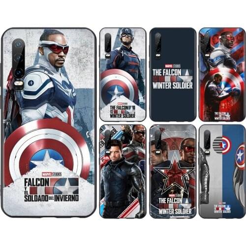 The Falcon and the Winter Soldier For Huawei P50 P40 P30 P20 P10 P9 P8 Lite E Pro Plus Lite Mini 2019 2017 Soft Phone Case