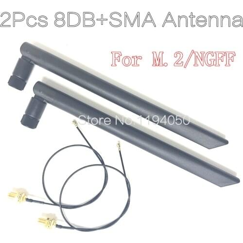 NGFF M.2 Sma interface 6db omni antenna wireless router wireless network card 2.4GHz 5GHz 5.8GHz Dual Band WiFi MHF4 IPX IPEX